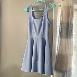 light blue mini skater dress in size small